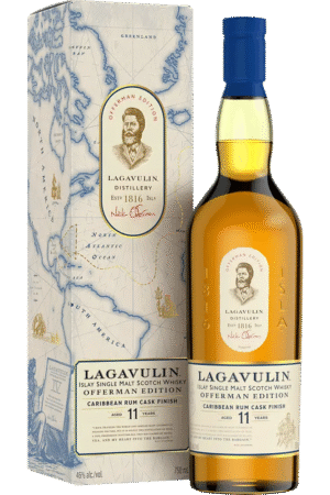 Lagavulin 11 Year Offerman Edition Caribbean Rum Cask Scotch 750 ml