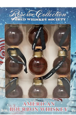 World Whiskey Society Christmas Balls French Brandy - 9 Pack