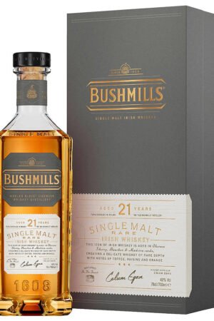 Bushmills 21 Year Old Madeira Finish Single Malt Irish Whiskey 700mL