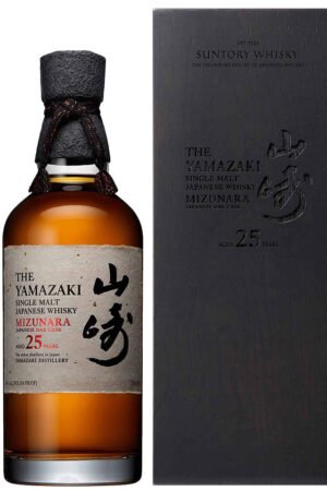 Yamazaki 25 Year Old Mizunara Single Malt Japanese Whisky 700mL